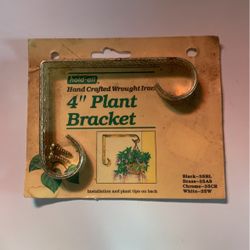 Vintage 4” Plant Bracket Brass