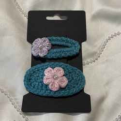 Crochet Hair Clips 