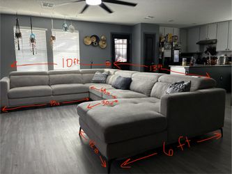 HUGE U Shaped Couch