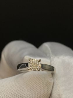 White gold diamond ring #36151