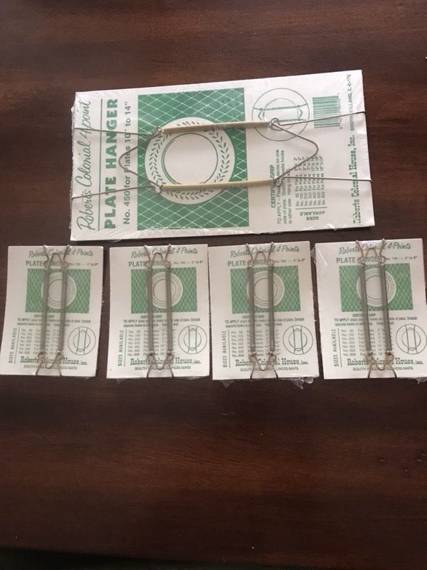 5 New plate hangers
