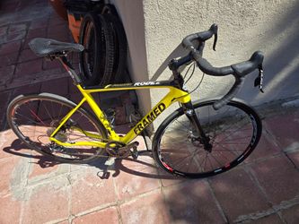 Framed Rodez Road Bike Yellow Carbon