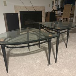 MCM GLASS COFFEE TABLE 