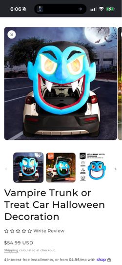 Vampire Trunk or Treat Inflatable LED Decoration