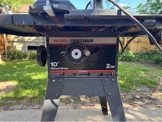 Craftsman table saw 10” Saw 2HP Motor