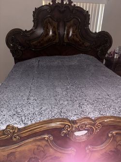 Queen Size Maple Wood Bed frame