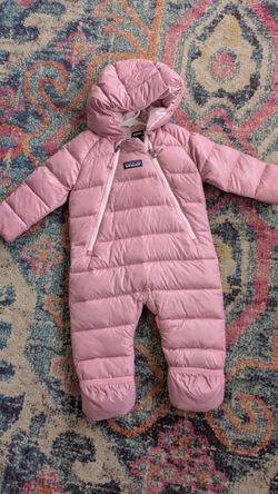 Patagonia Kids Down Filled Snow cold weather bunting snowsuit suit infant baby 3-6mos