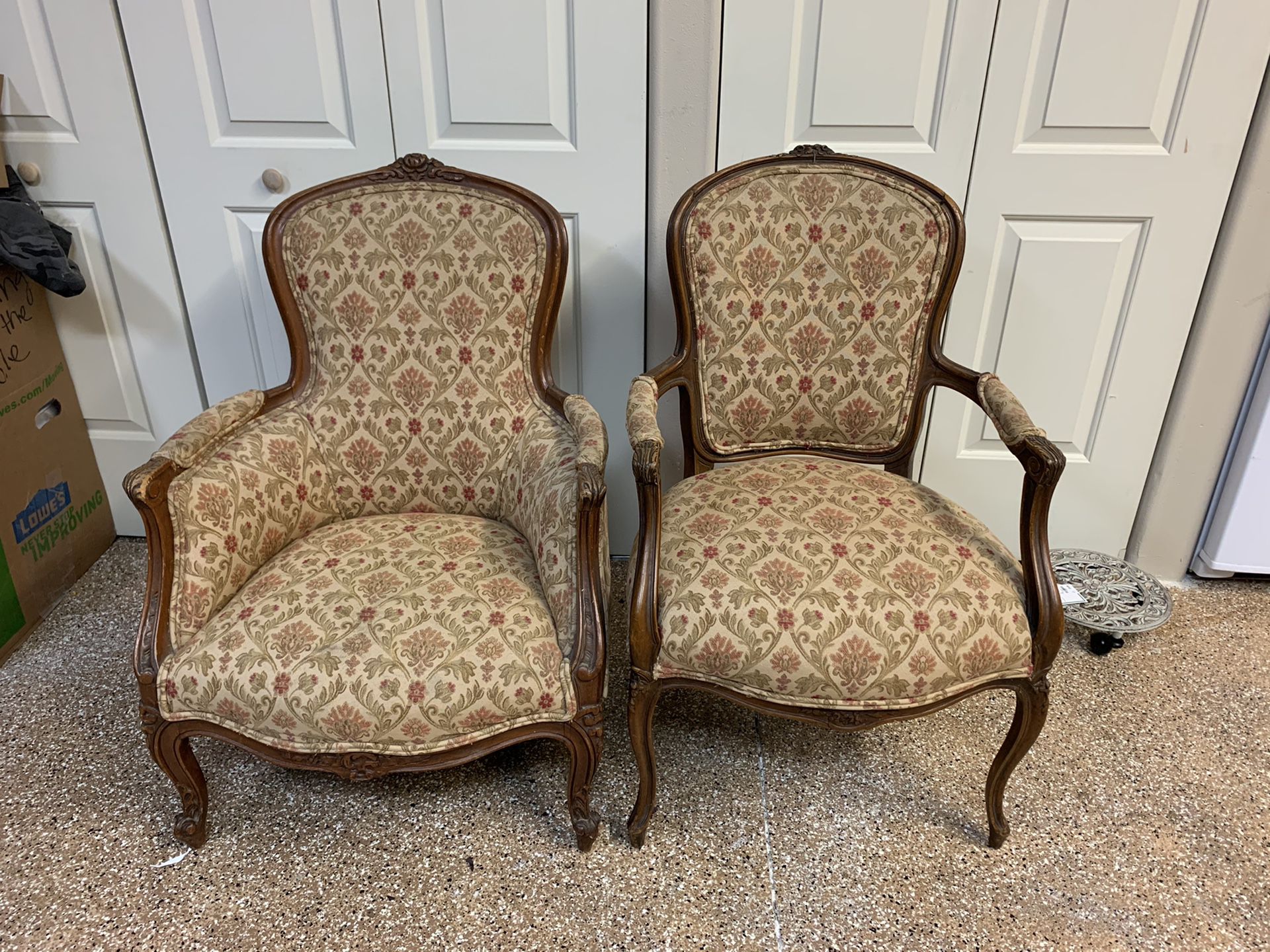Set of two antique chairs