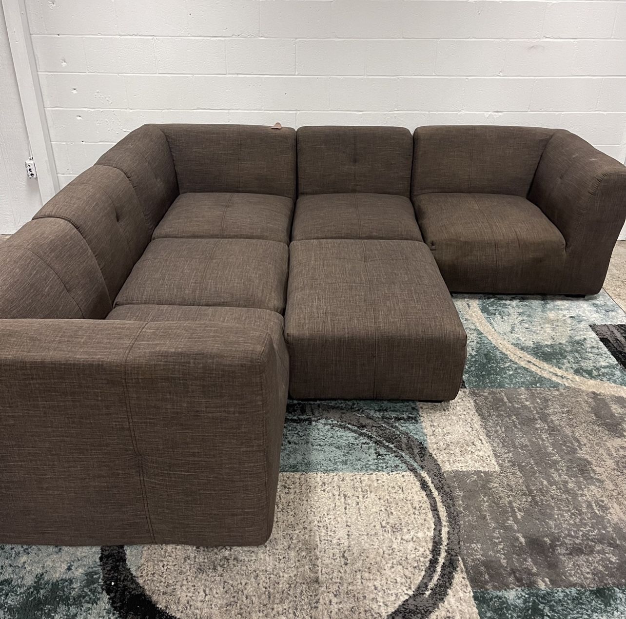 Sectional Free Delivery Modular Sofa Ottoman Couch