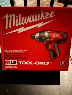 M12 cordless no hub drill driver