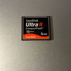 Compact Flash Card 4 Gigabytes SanDisk