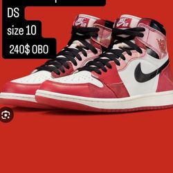  $220 OBO SIZE 10 Spider Man Jordan 1 DS 