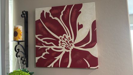 Flower wall art