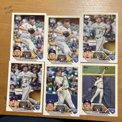 2023 TOPPS MILWAUKEE BREWERS 39 CARD LOT 