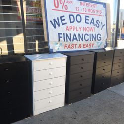 Chest 5 Drawers In Any Color New 