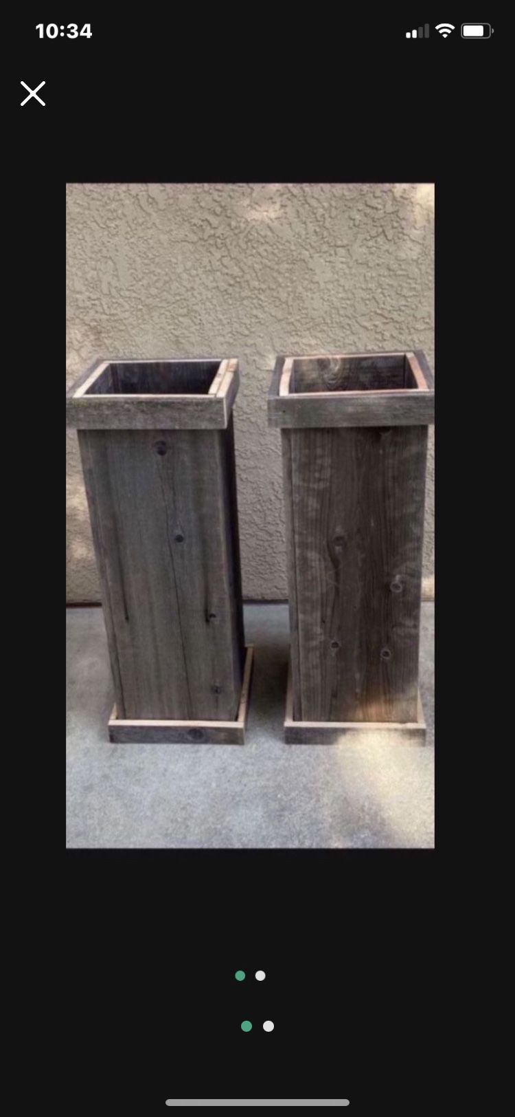 Raised Plant Boxes Made with Reclaimed Wood