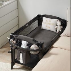 NEW! Only $80 4 in 1 Baby Bassinet Bedside Sleeper, Baby Bedside Crib 4 Functions