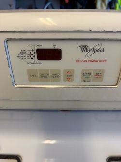 Whirlpool Self-Cleaning Oven Range