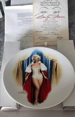 We're Not Married Collector Plate The Marilyn Monroe Collection #12 Movie Chris Notarile