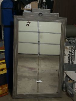 Large beechwood mirror