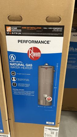 Rheem water heater brand new in box 40 gallon natural gas