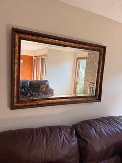 Large Framed Wall Mirror