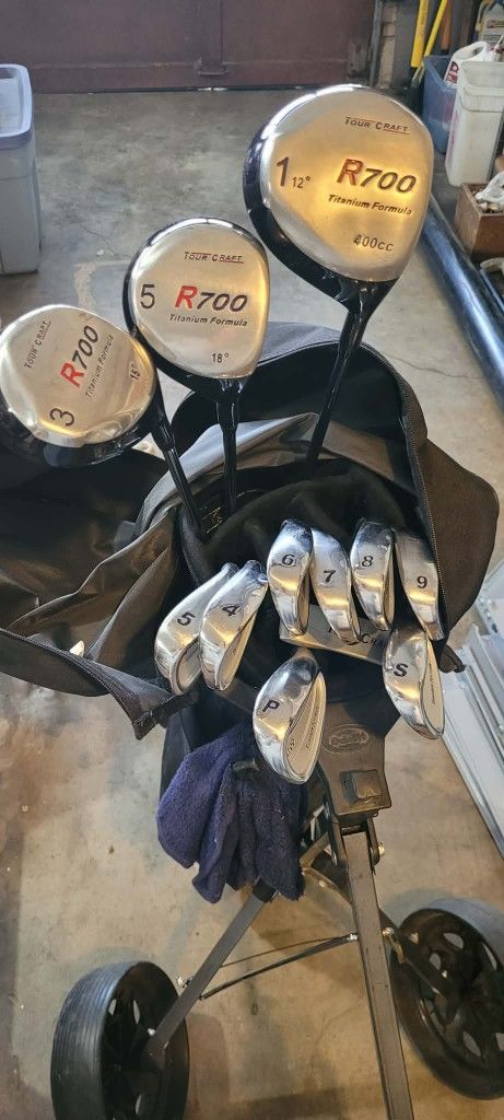 Golf Clubs with Cart