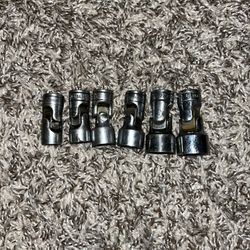 Snap On 6 Point 3/8” Drive Swivel SAE Socket Set