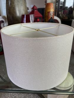 Lamp Shade (Barrel/Drum Style) - Tan Color