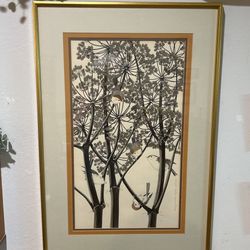 Etching By Yvonne Davis Titled “Thicket”