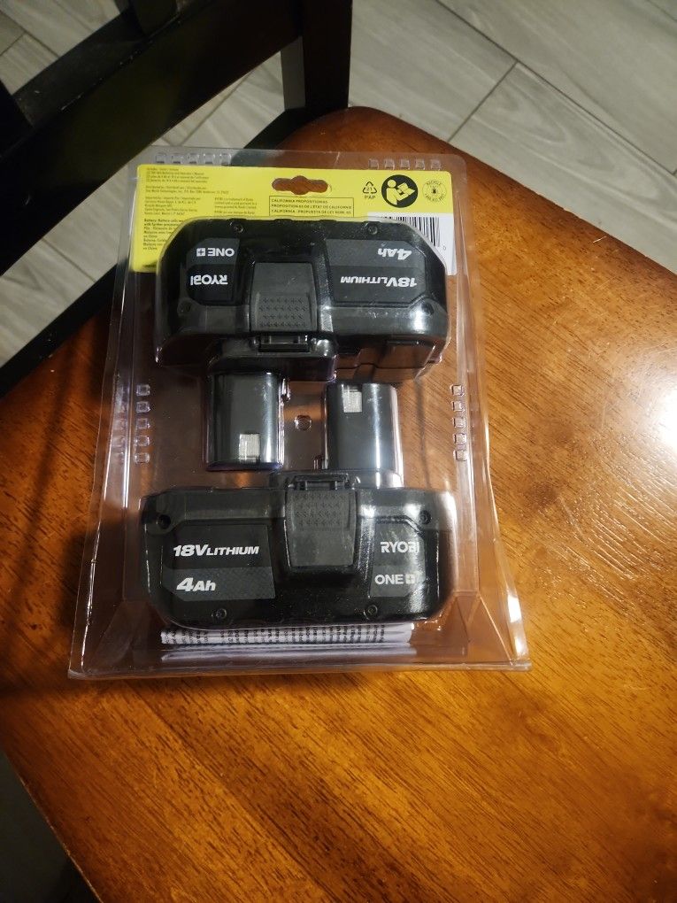 Ryobi 18v Batteries 4.0ah