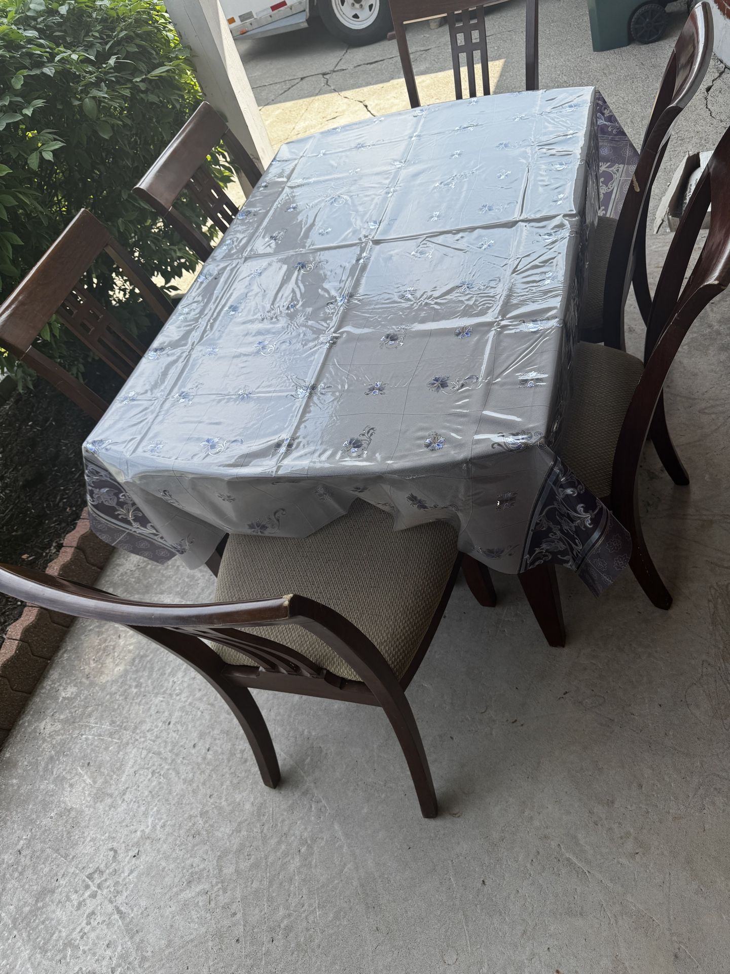 Wooden Dining Table & Chairs
