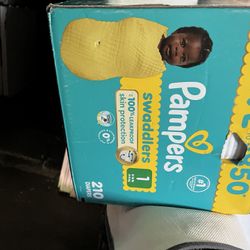 Size 1 Pampers 210 Diapers