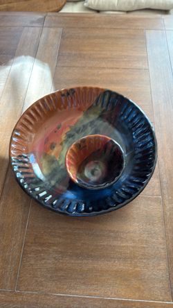 Pottery- Chip and Dip- Stoneware
