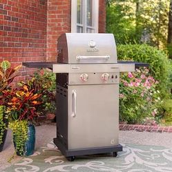 BBQ Grill Char-Broil 2 Burner Infrared + Propane Tank Included
