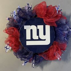 NFL Giants Sports Wreath