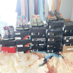 Sneaker Collection, 24 Pair, Air Jordan, Yeezy’s, Air Force Ones Etc. Excellent Condition