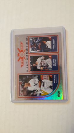 2018 Topps Aaron Judge,Jose Altuve, George Springer Chrome stat kings.
