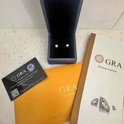 VVS1 Moissanite Earrings .5 Carat