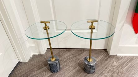 Side tables set of two