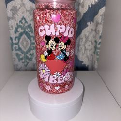 Minnie & Mickey snow globe cup