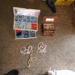 Jewelry Boxes. Some Silver Maybe A Little Gold