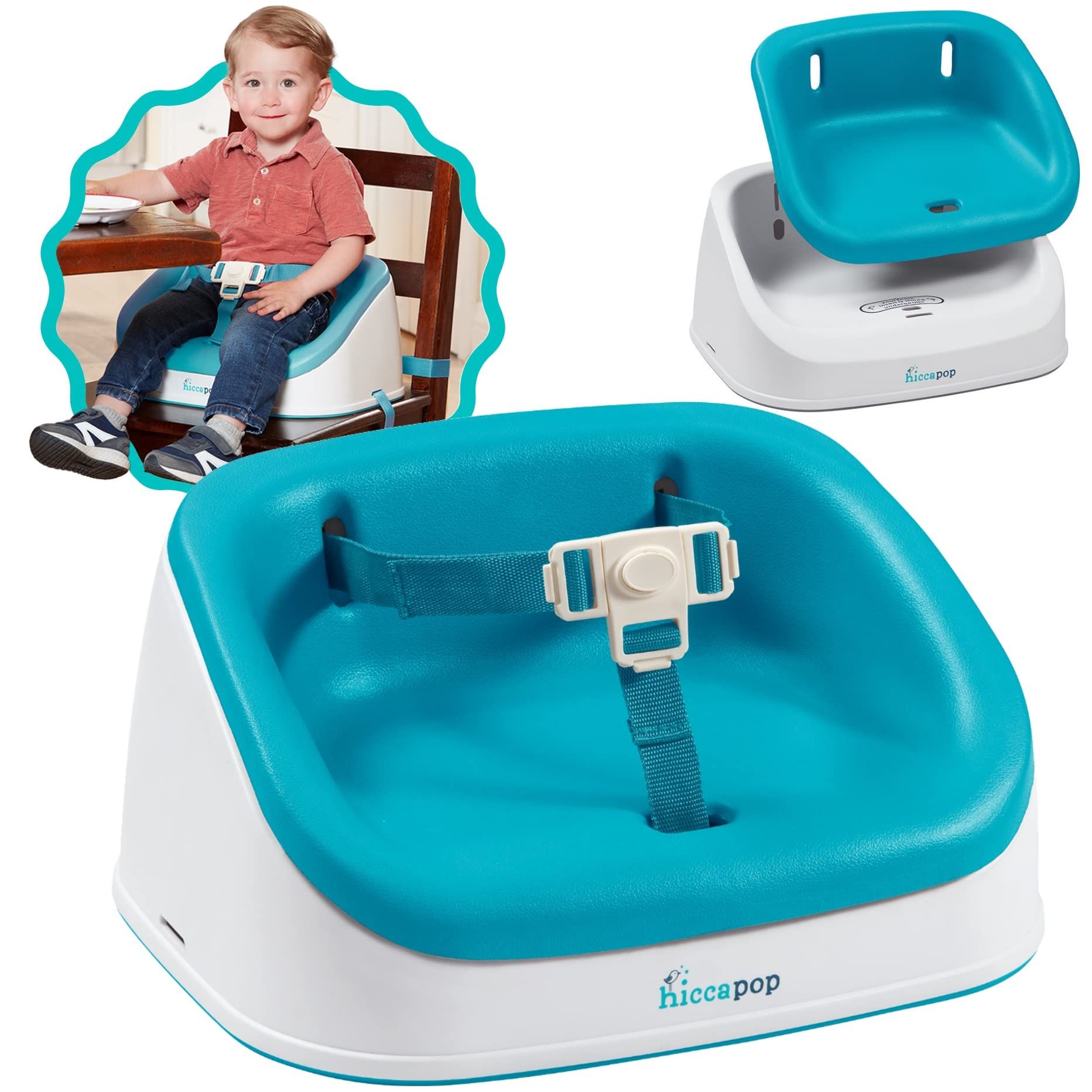 Hiccapop Non Slip Stable Booster Seat Chair for Baby Toddler Dining Table New Condition