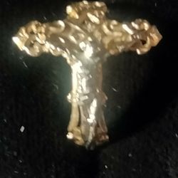 14 Karat Crucifix Eternity Ring