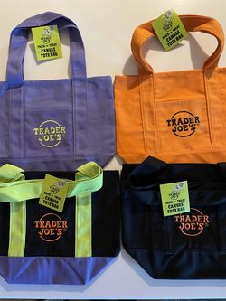 Trader Joe's Limited Edition Halloween Trick-or-Treat Canvas Tote Bags - New with Tags! - $15 each