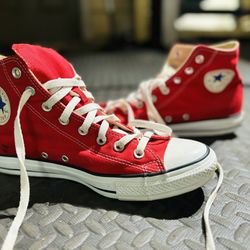 Red Chuck Taylor Converse Size 10