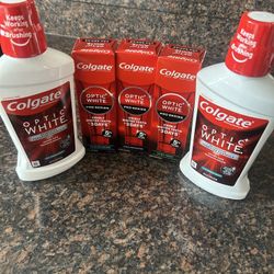 Colgate Optic White Pro Series Toothpaste & Mouthwash 