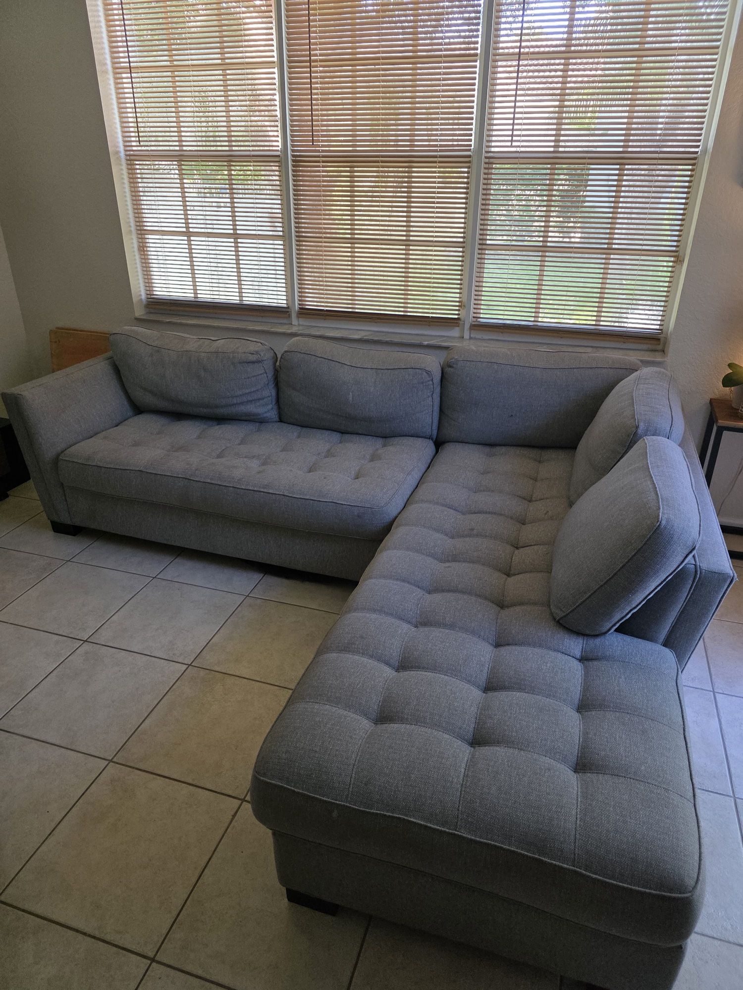 Grey Two - Pieces Sectional 