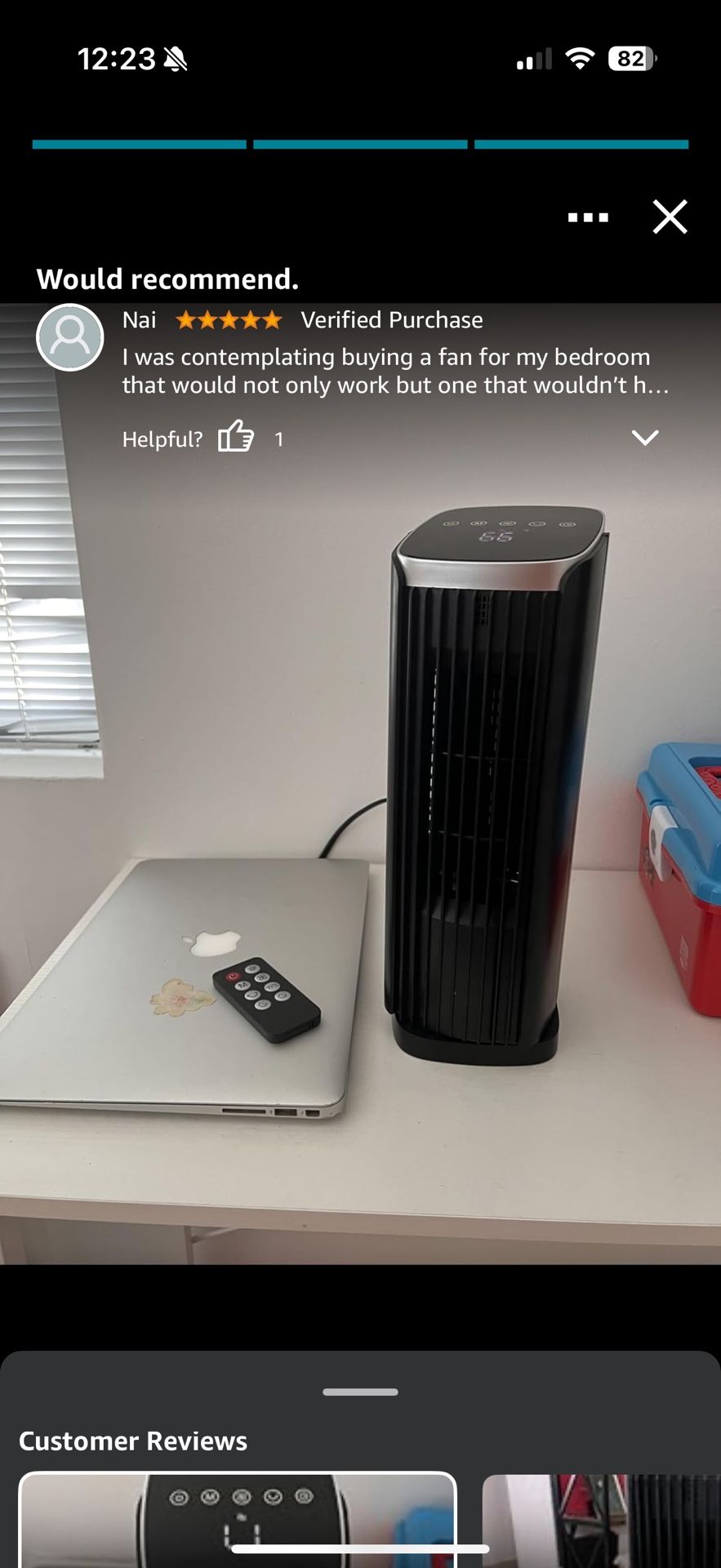 Fan for Bedroom, 13" Tower Fan with Remote, 4 Modes 4 Speeds Max 24ft/s, 70° Oscillating Desk Fan, 12H Timer Portable Fans, Cooling Fans for Office,