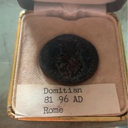 Rare Domitian 81-96ad Denarius Rome Ancient Authentic Coin